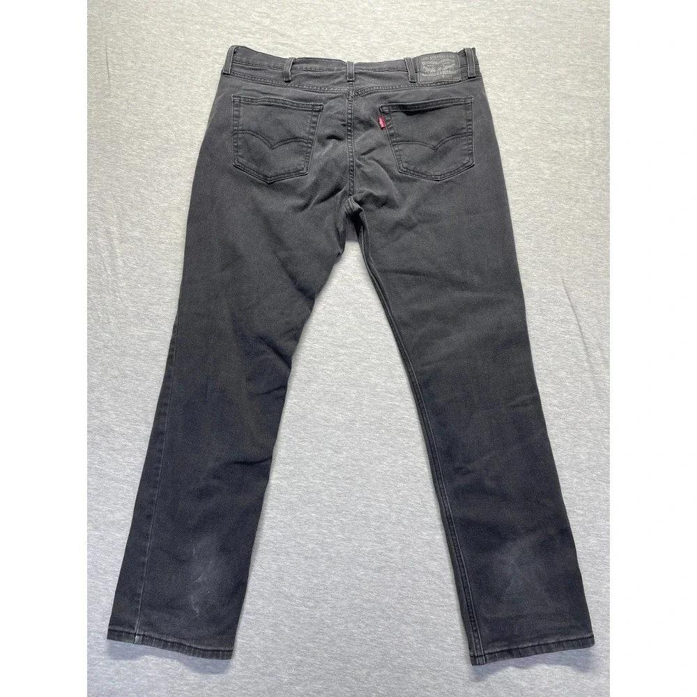 Levi's 511 Slim Fit Jeans Mens 38x32 (Fits 37x31) Dark Gray Denim Straight Leg